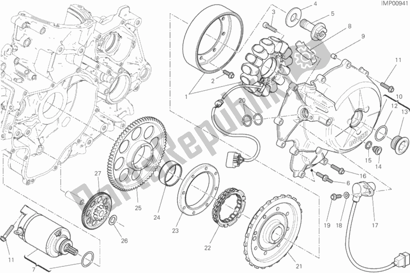 Todas las partes para Arranque Eléctrico Y Encendido de Ducati Superbike 1299S ABS 2015